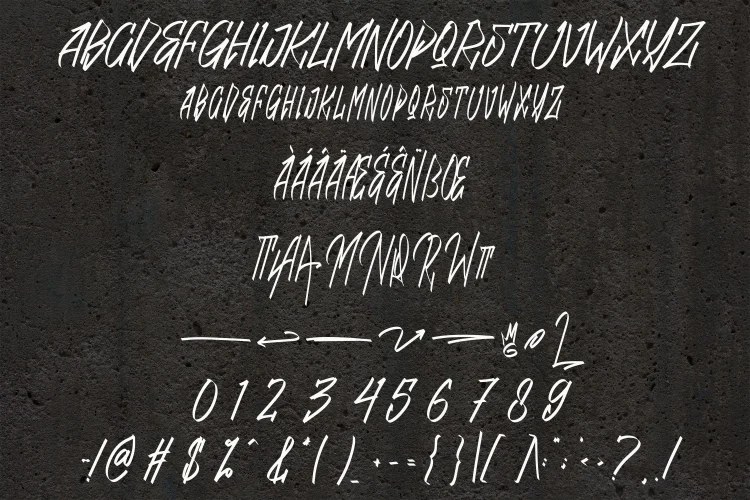 Bold Brush Font