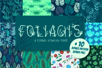 Floral Display Font