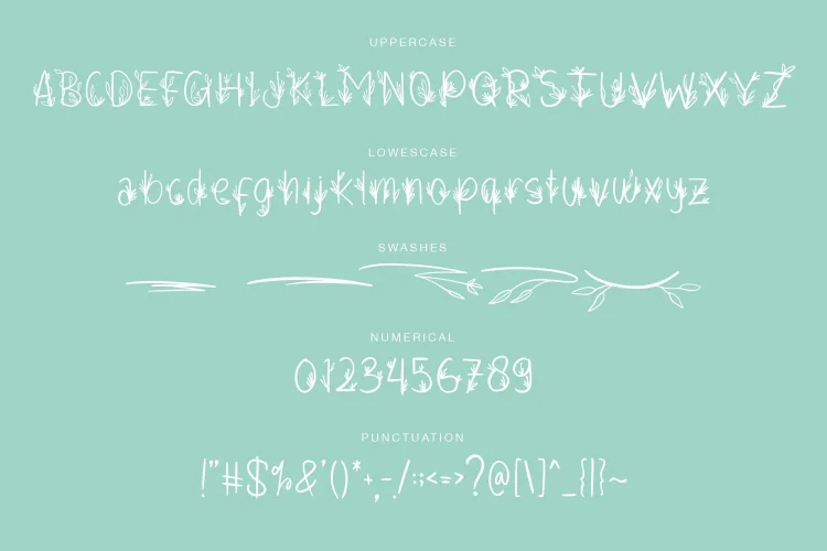 Floral Display Font
