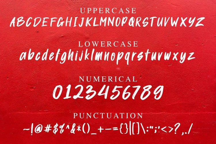 Handbrush Display Font
