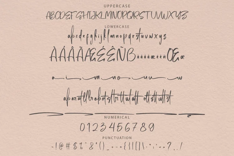 Handwriting Brush Font