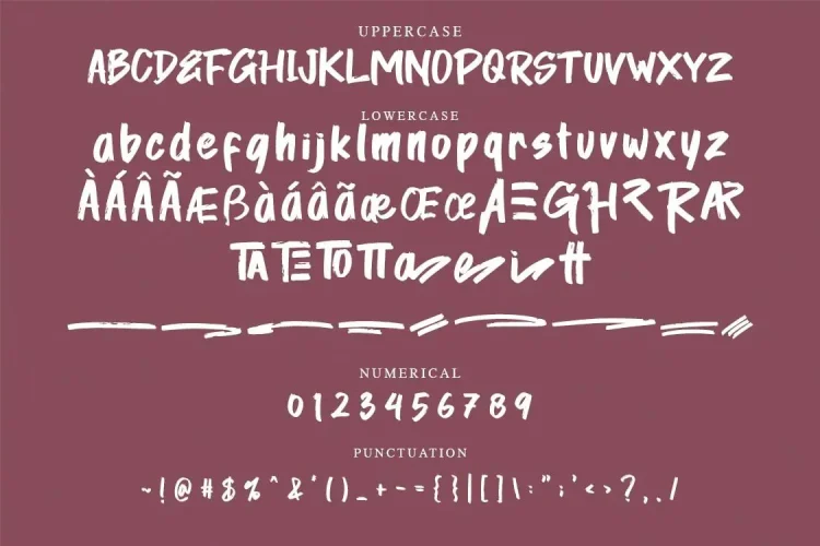 Handwritten Brush Font