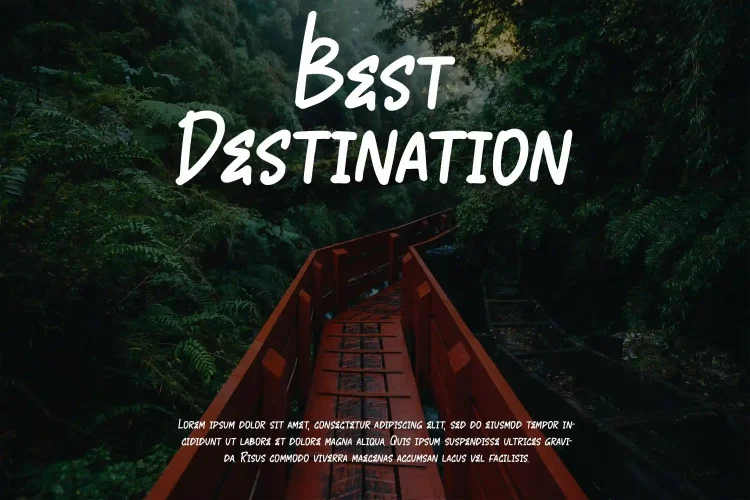 Monoline Brush Font