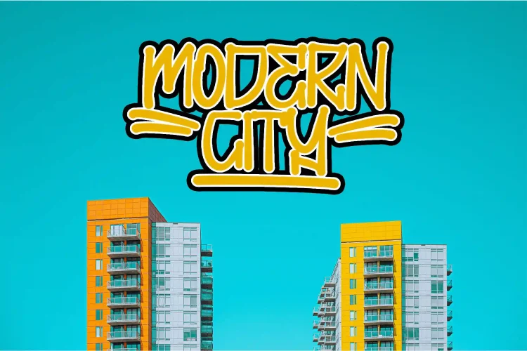 Monoline Graffiti Font