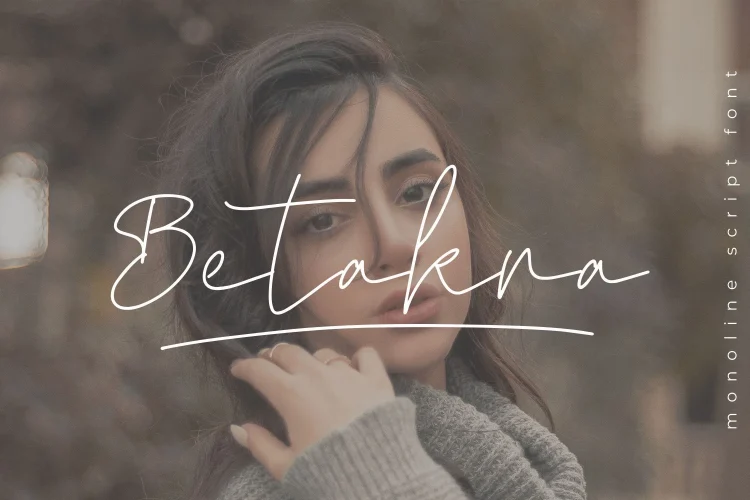 Monoline Script Font