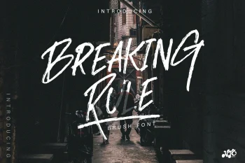 Rough Brush Font