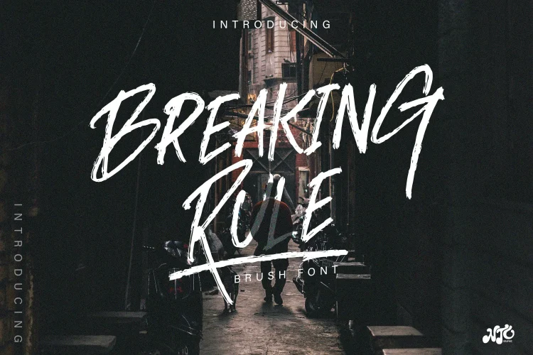 Rough Brush Font
