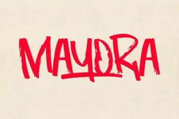 Rough Brush Font