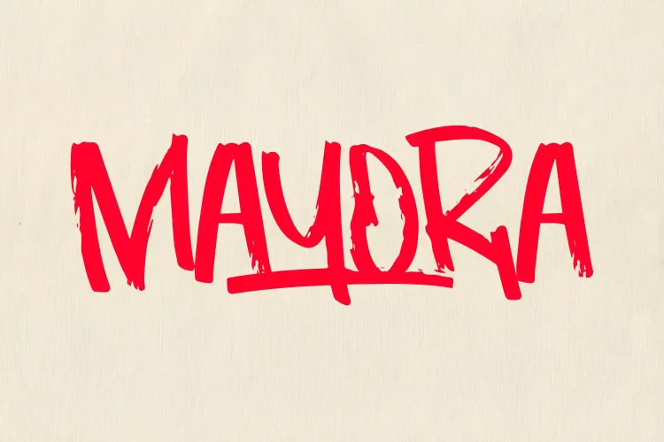 Rough Brush Font