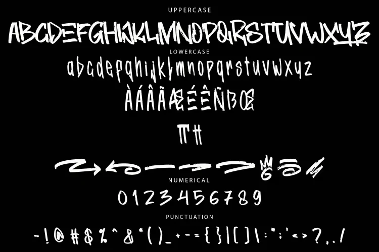 Rough Brush Font
