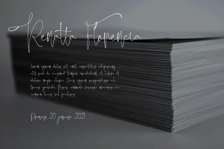Signature Script Font