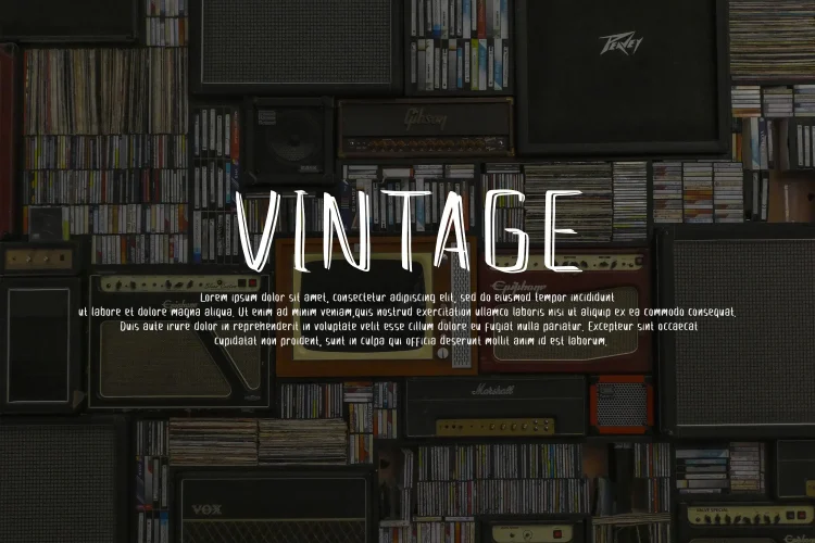 Vintage Display Font