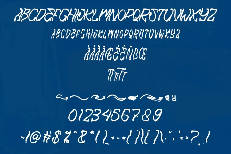 Rough Brush Font