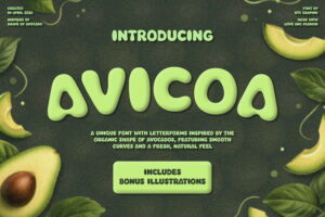 Organic Avocado Font