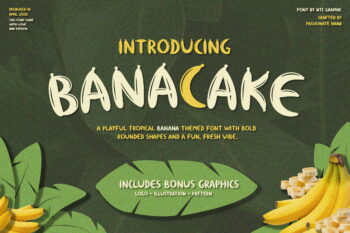 Playful Tropical Banana Font